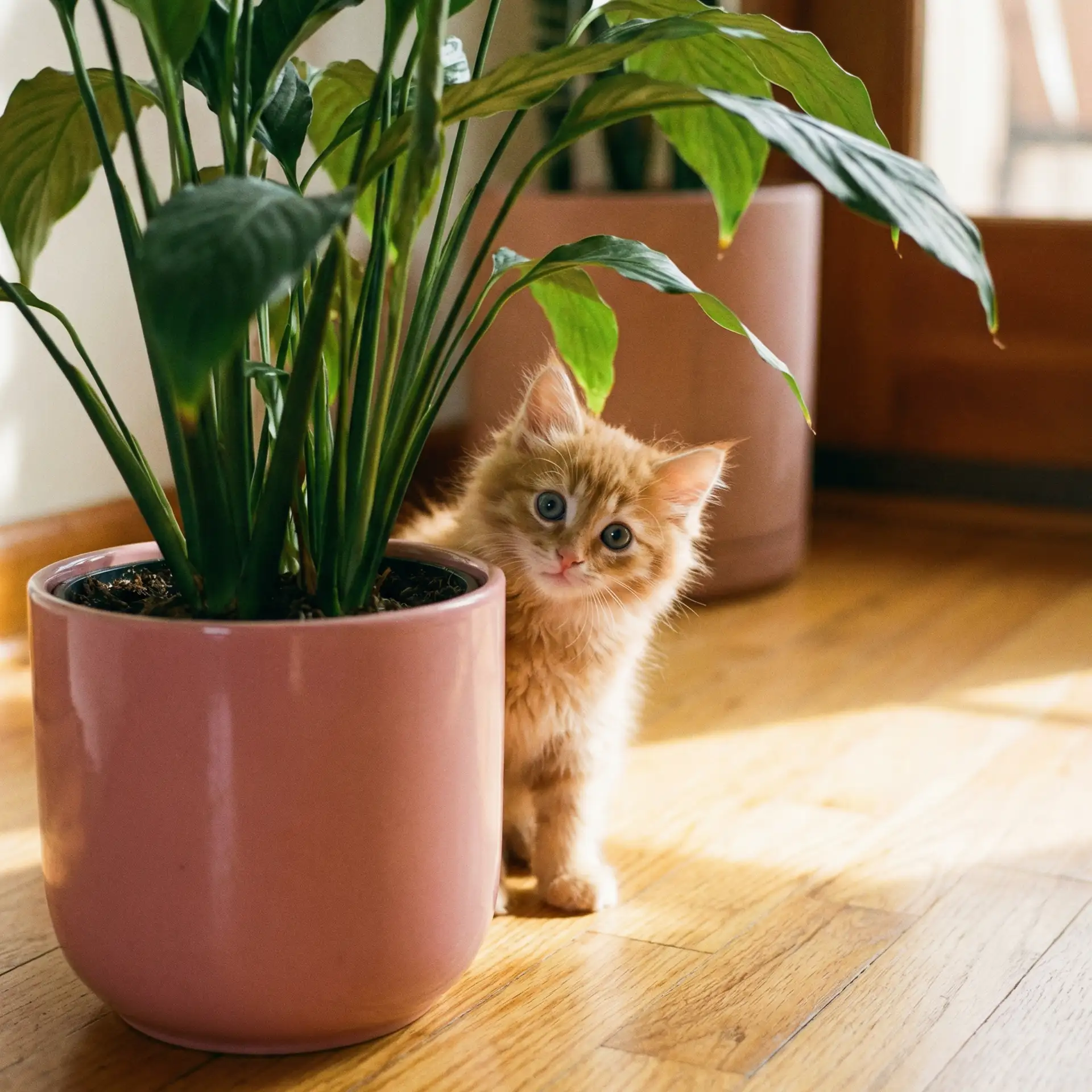 小猫从花盆后探头 - japonensis成熟30